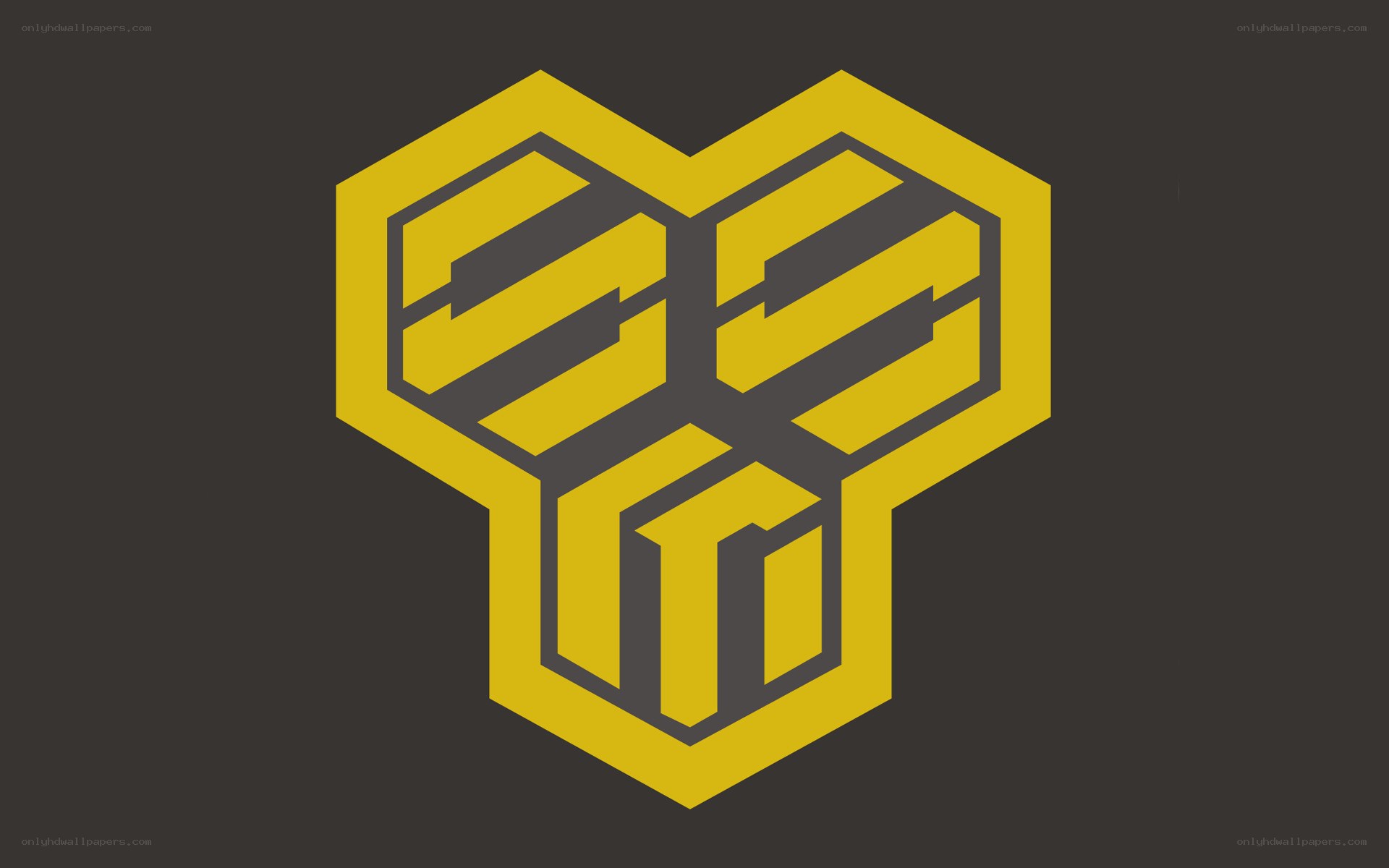 yellow geometric logo design