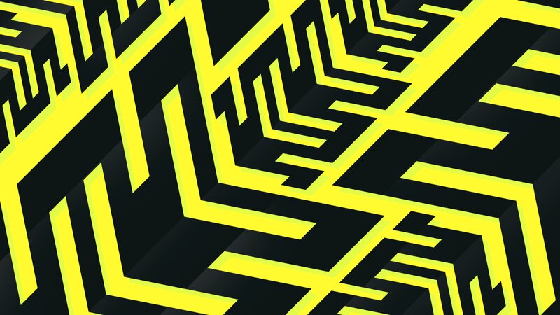 Yellow Geometric Pattern — Dynamic