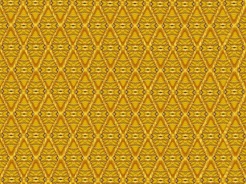 Yellow Geometric Pattern — Symmetrical