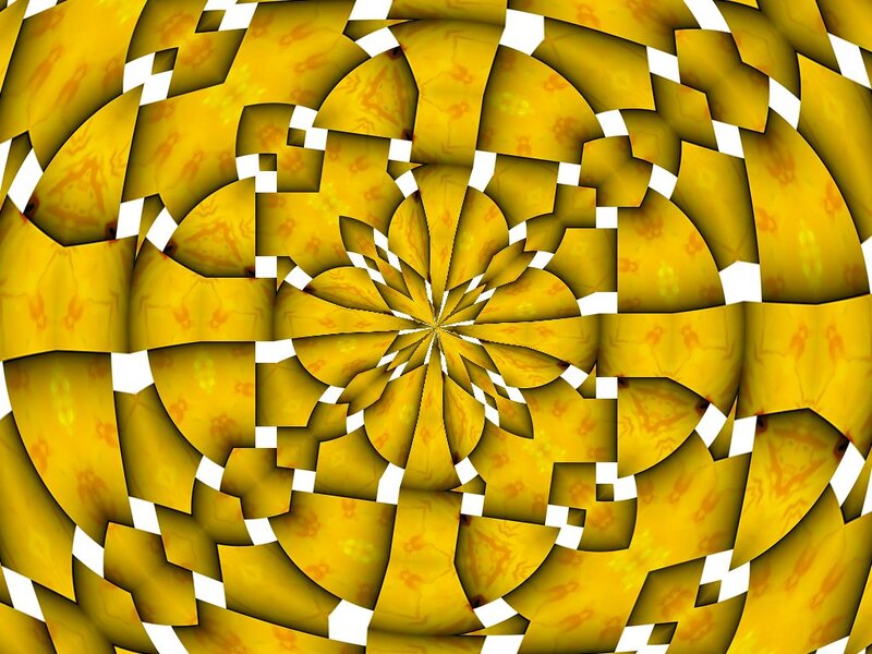 Yellow Geometric Pattern