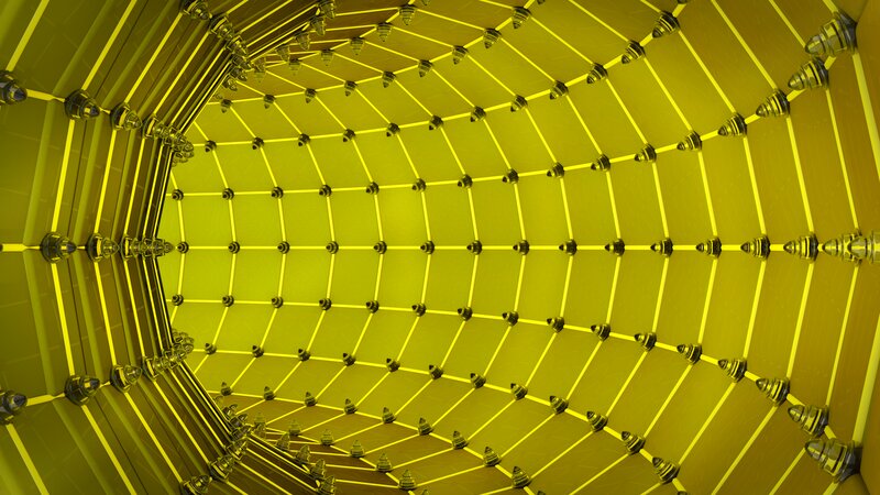 Yellow Geometric Tunnel