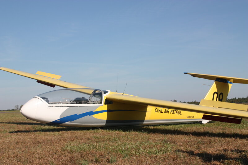 Yellow Glider Aircraft
