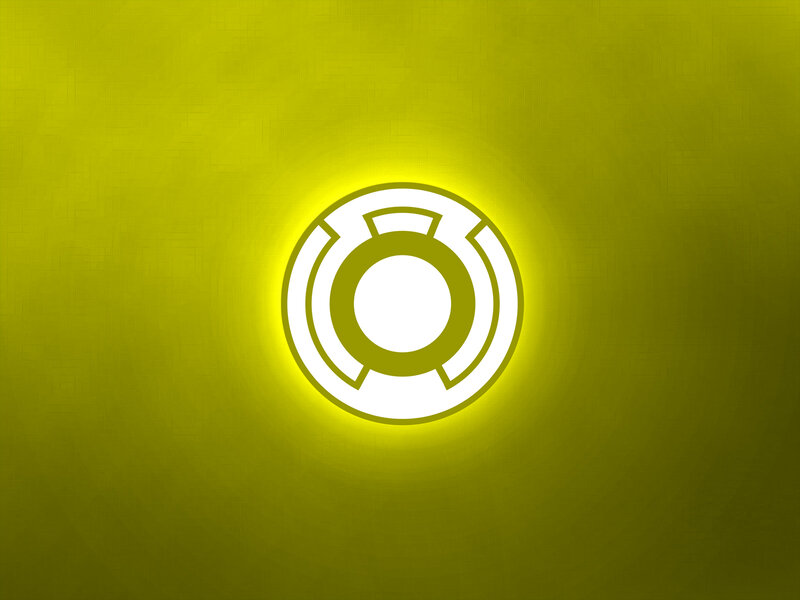 yellow glowing ring symbol