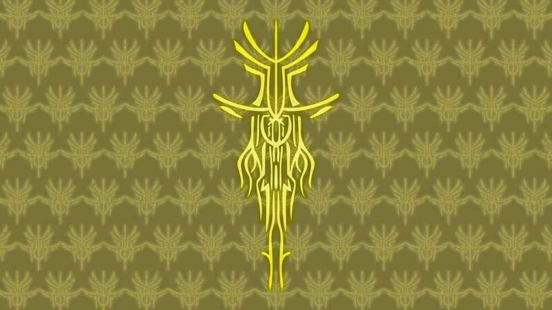 Yellow Glowing Symbol