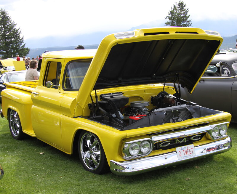 Yellow Gmc Pickup Truck