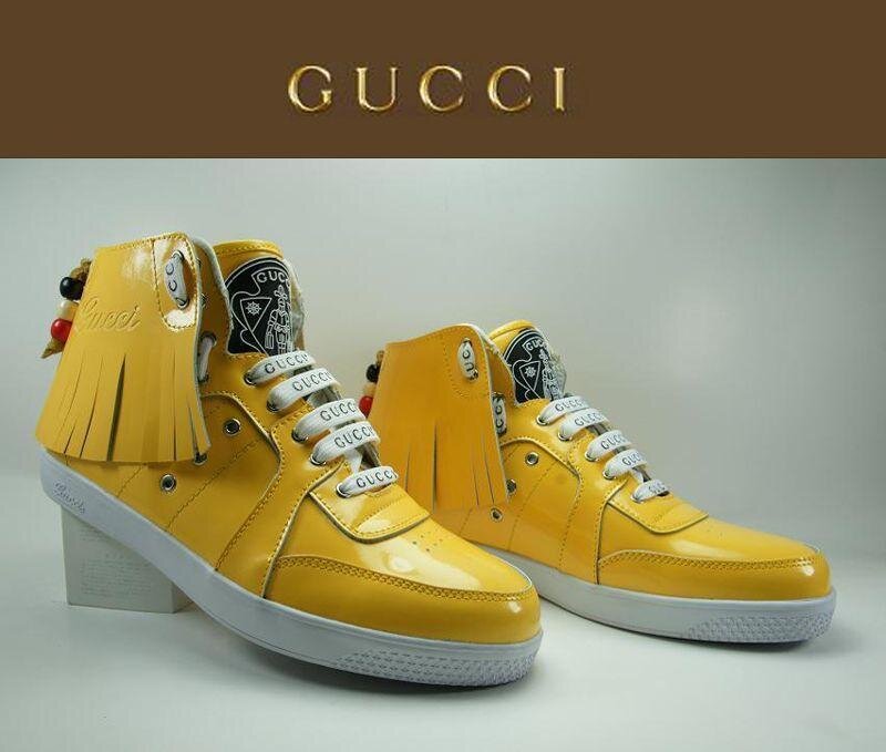 yellow gucci sneakers