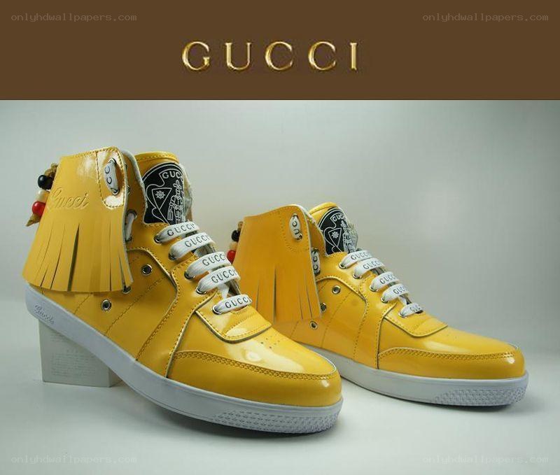 yellow gucci sneakers