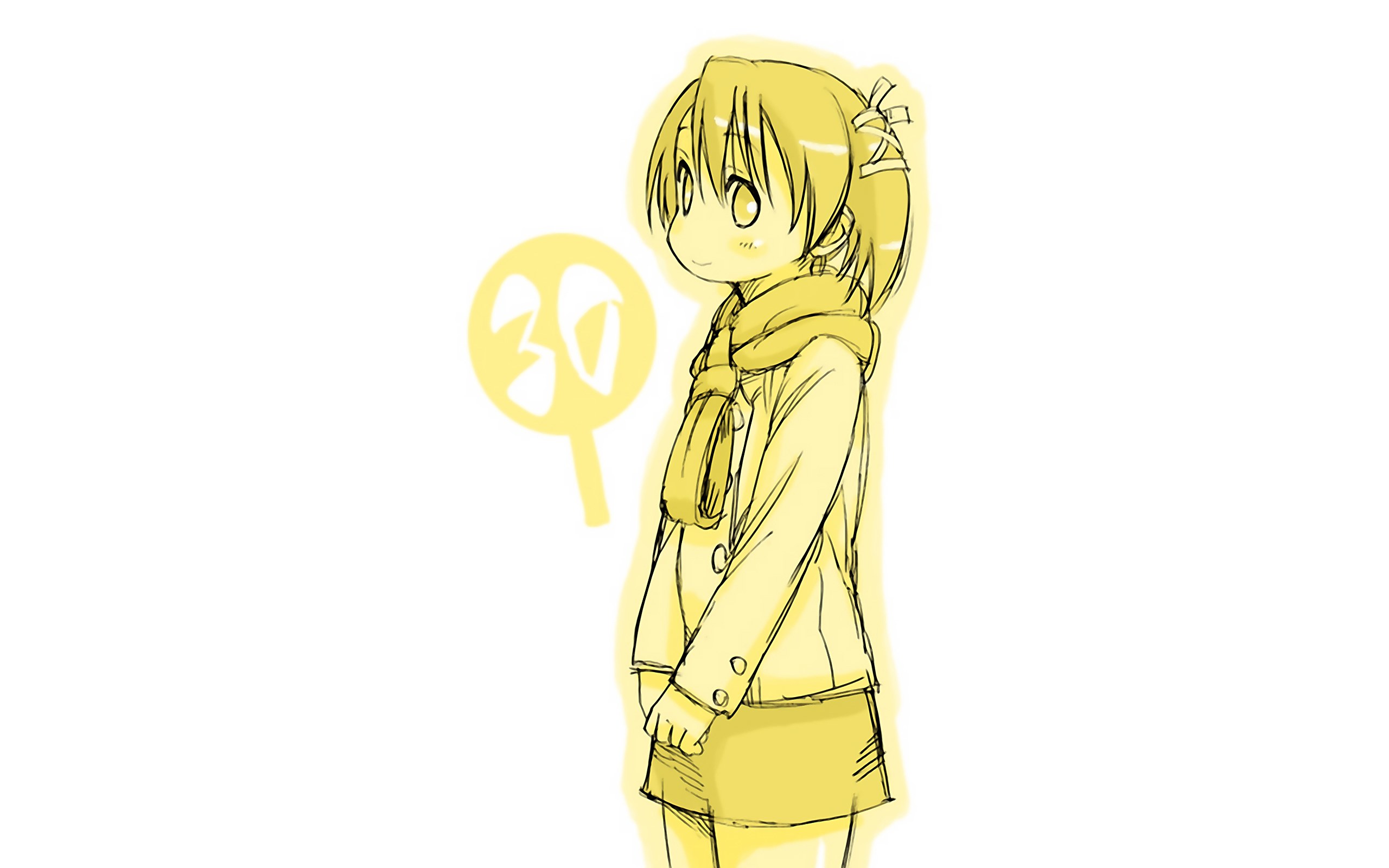 yellow-haired anime girl