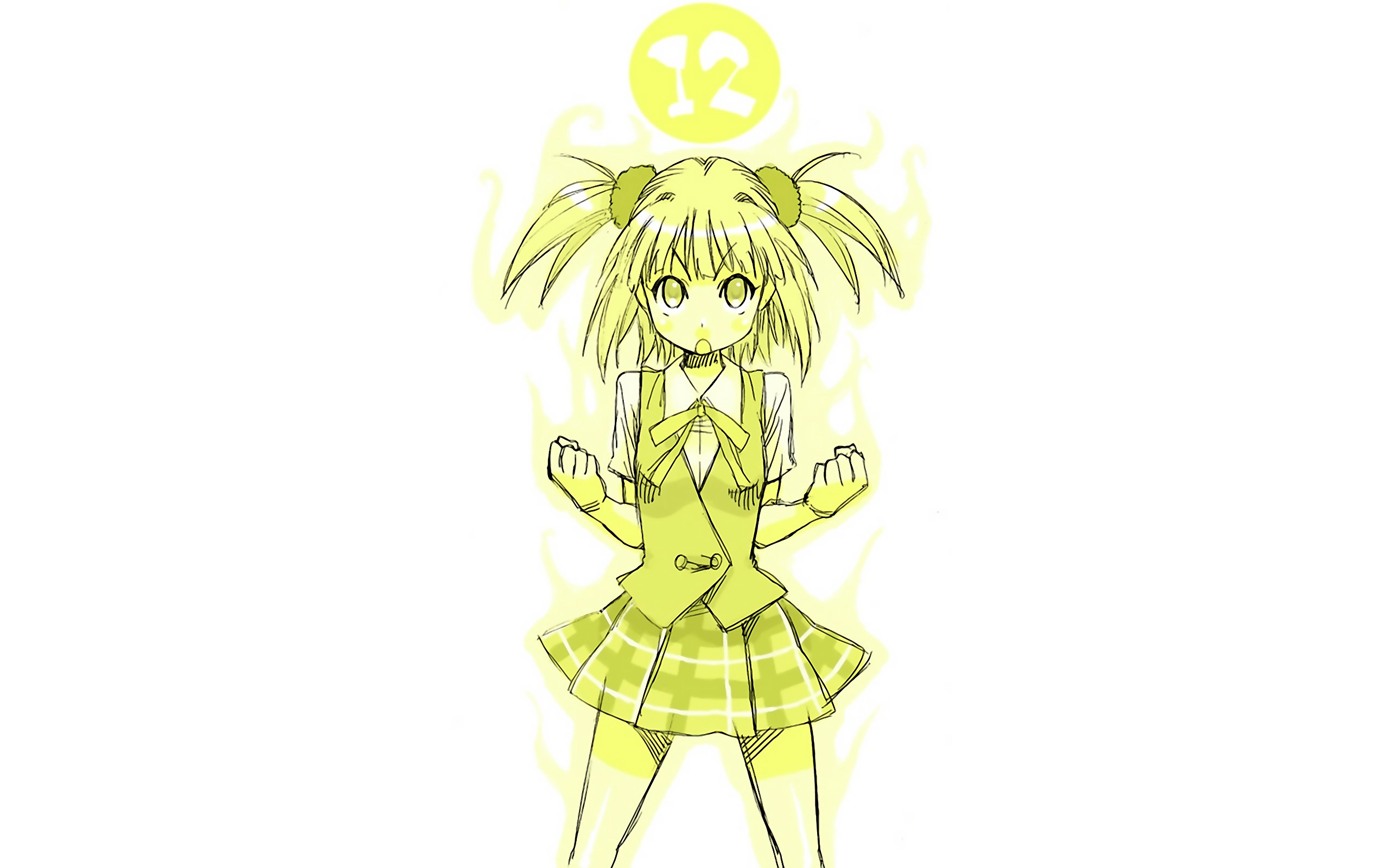 yellow-haired anime girl