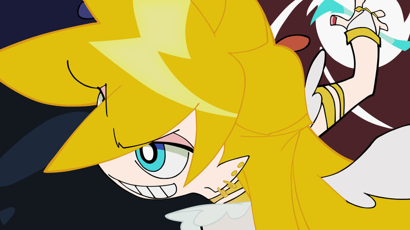 yellow-haired character close-up