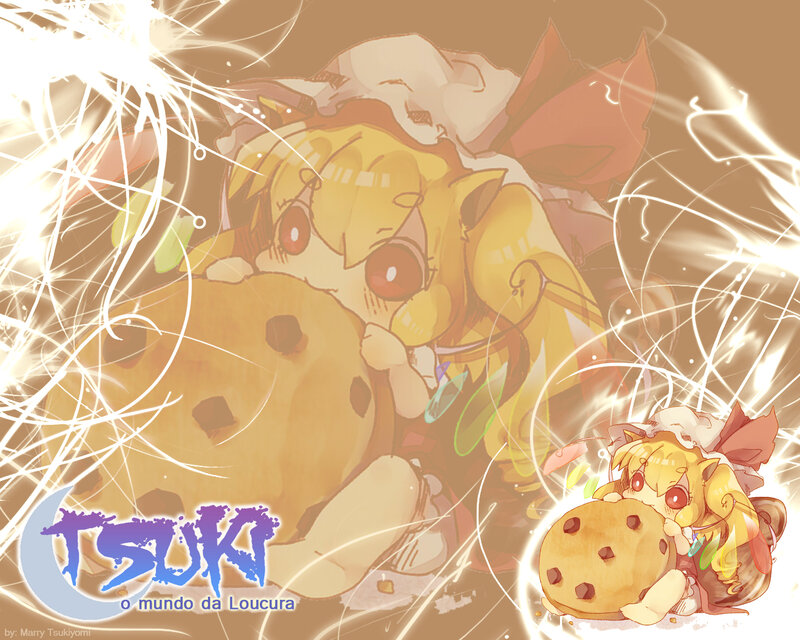 Yellow-haired Character Hugging Cookie