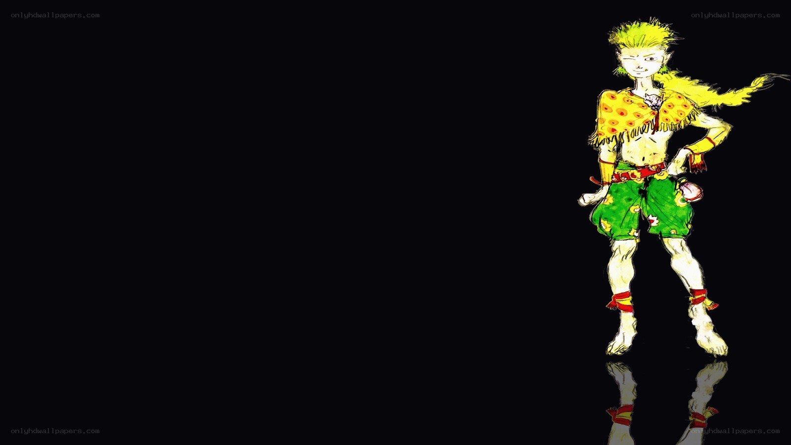 yellow-haired character illustration