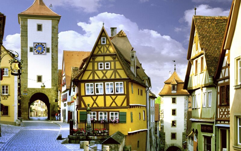 Yellow Half-timbered House — Serene
