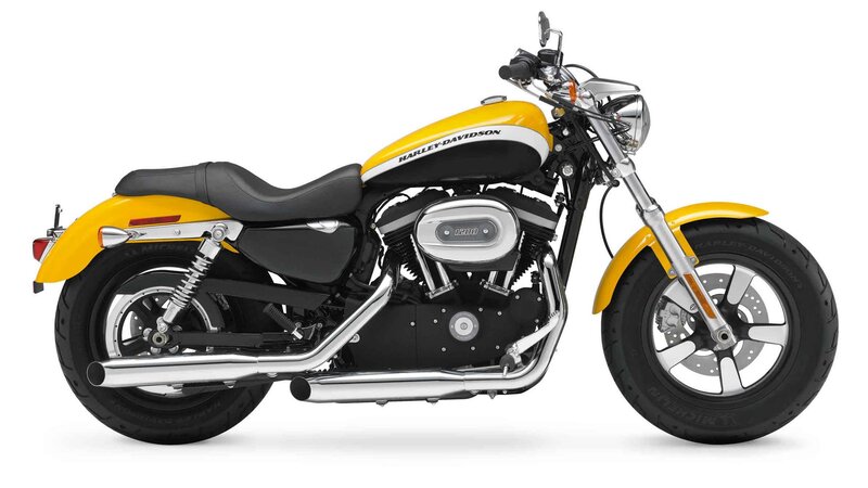 Yellow Harley-davidson Motorcycle — Neutral, Photograph