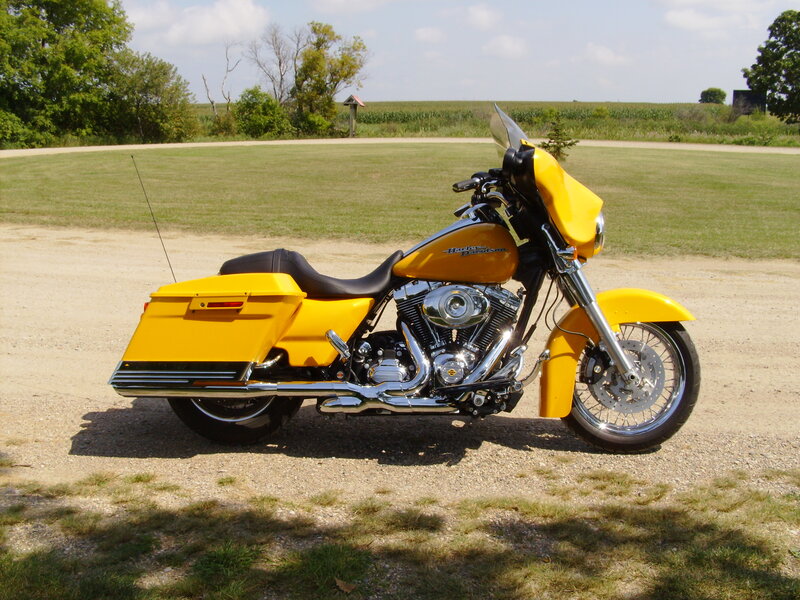 Yellow Harley-davidson Motorcycle — Serene