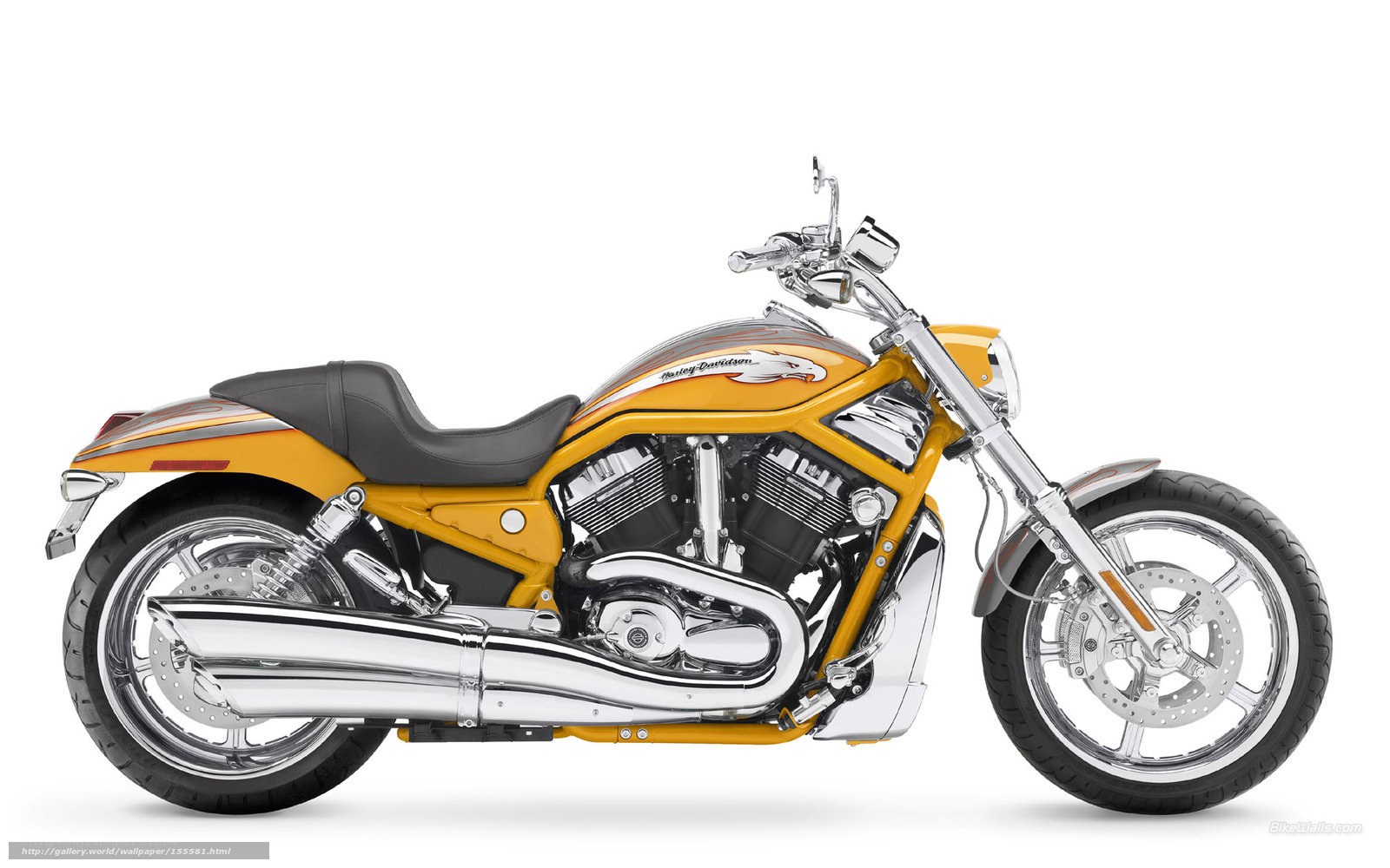 yellow harley-davidson motorcycle