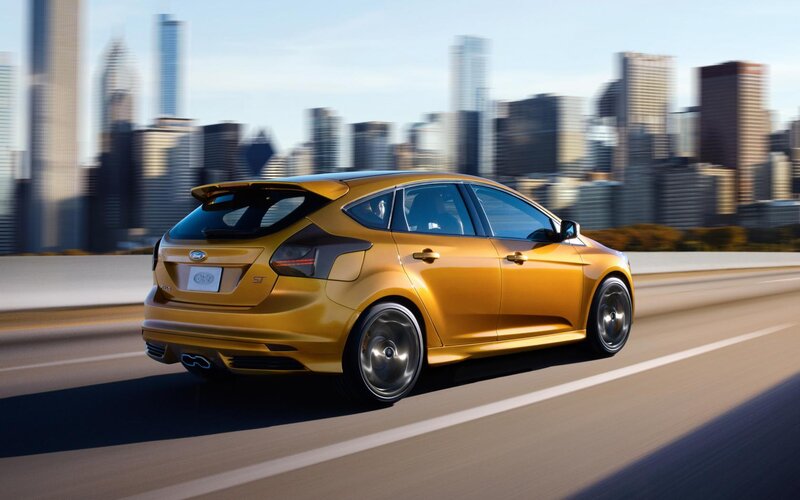 Yellow Hatchback Car — Gold