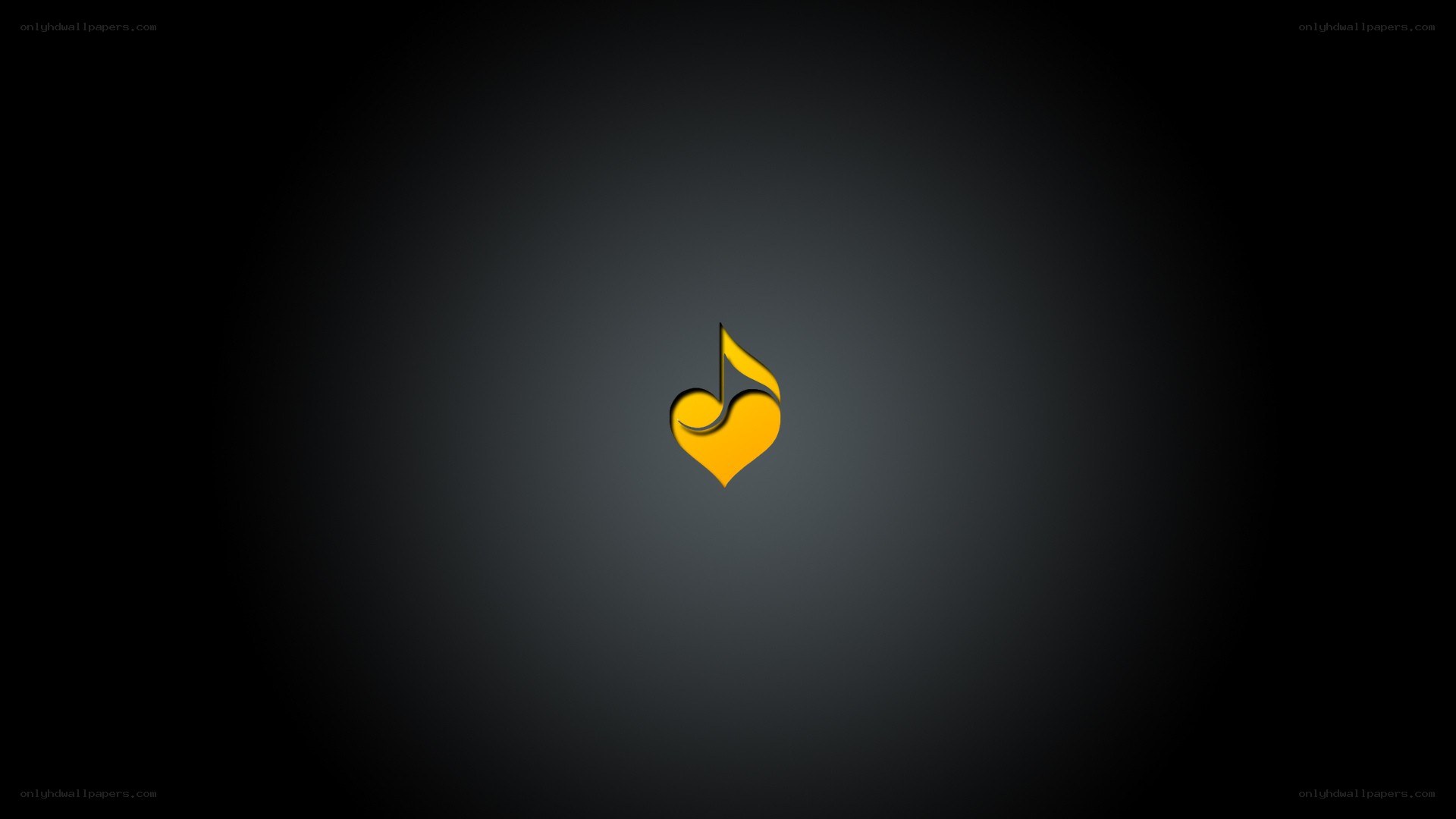 yellow heart music note logo