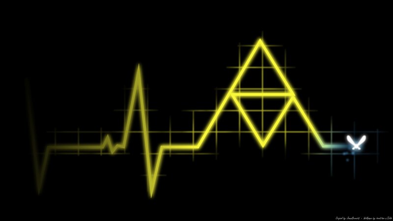 Yellow Heartbeat Line
