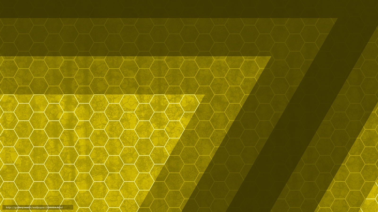 yellow hexagon pattern background