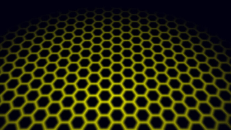yellow hexagonal pattern