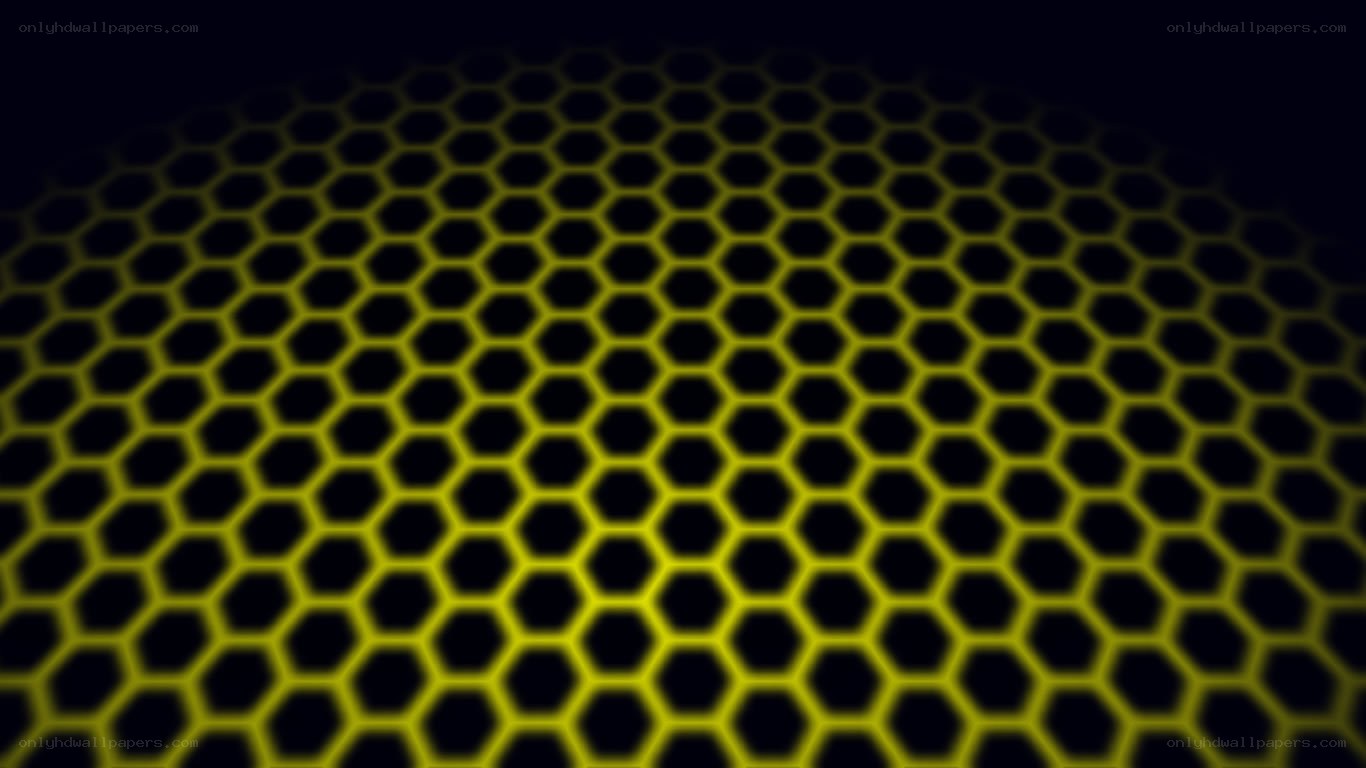 yellow hexagonal pattern