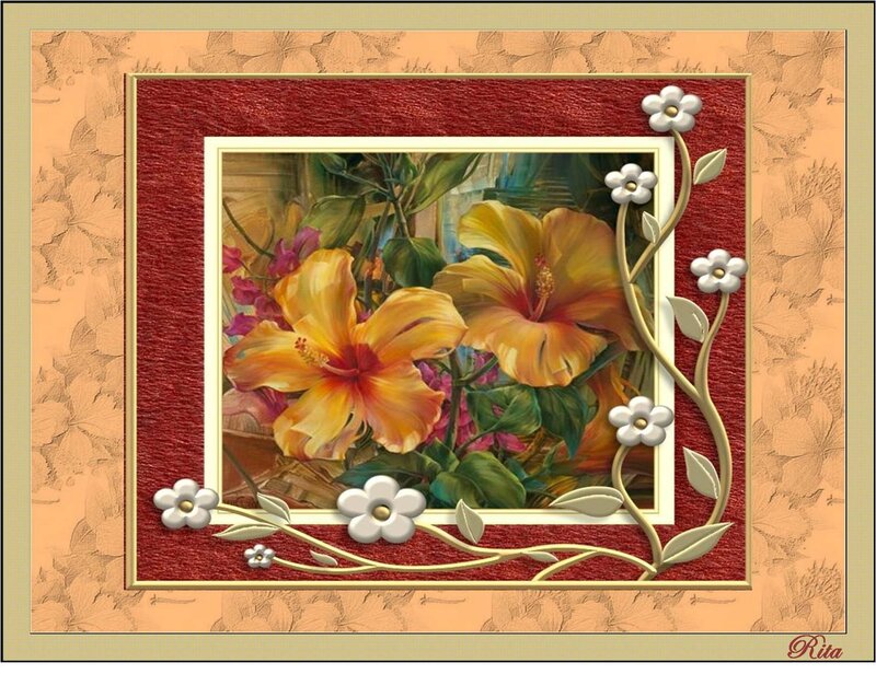 Yellow Hibiscus Flowers — Calm, Painting