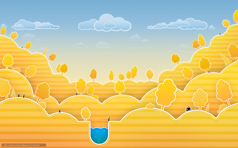 Yellow Hills Landscape