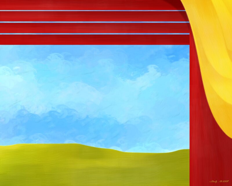 Yellow Hills under Blue Sky