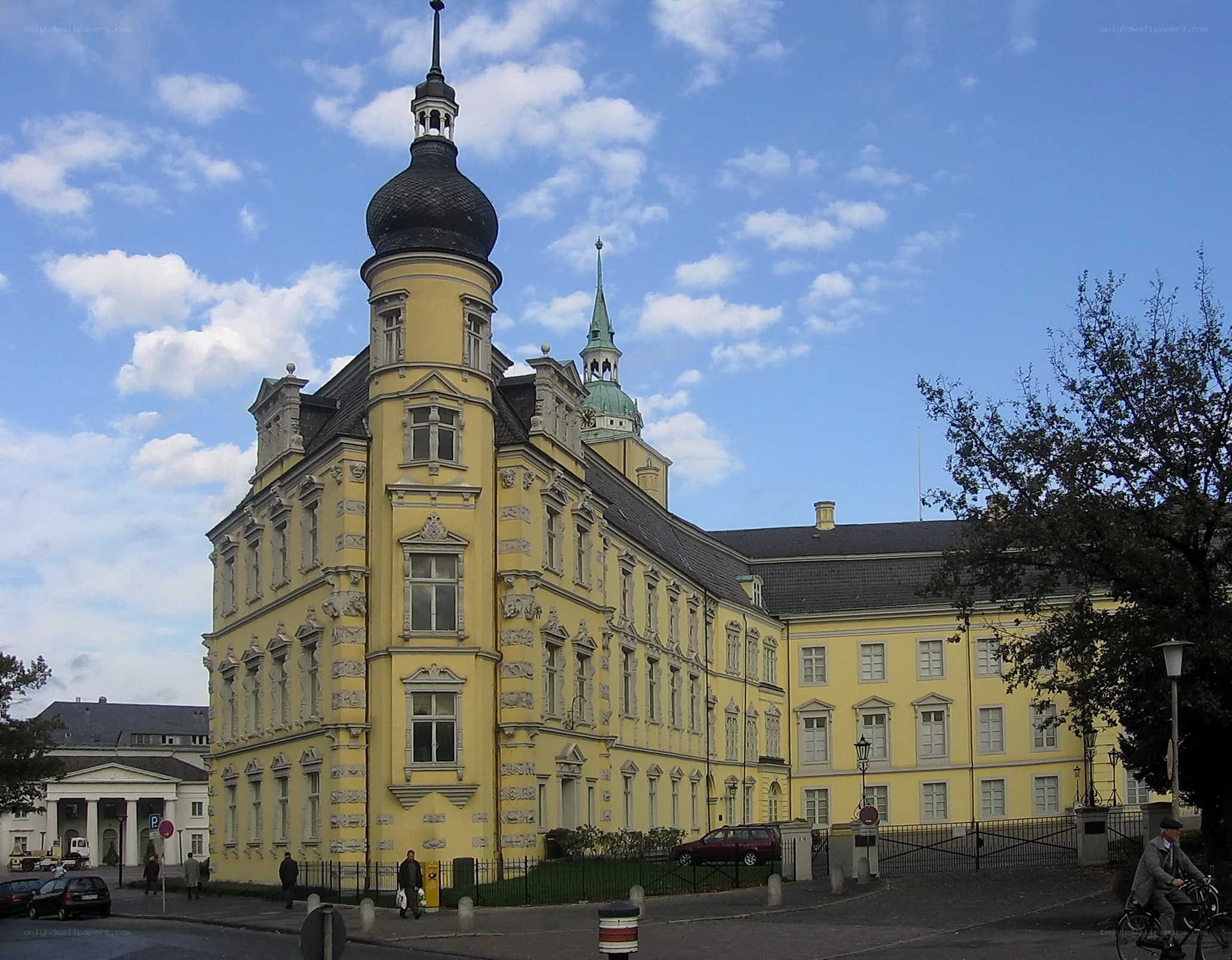 yellow historic building with dome