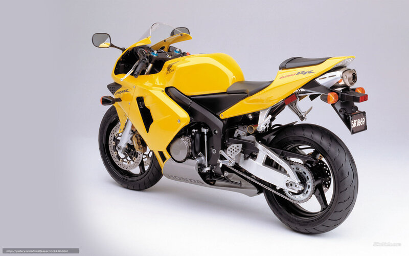 Yellow Honda CBR600RR motorcycle