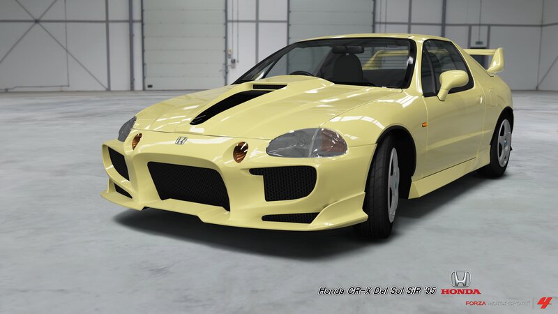 Yellow Honda CR-X