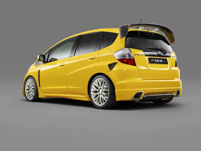 Yellow Honda F154 ST car