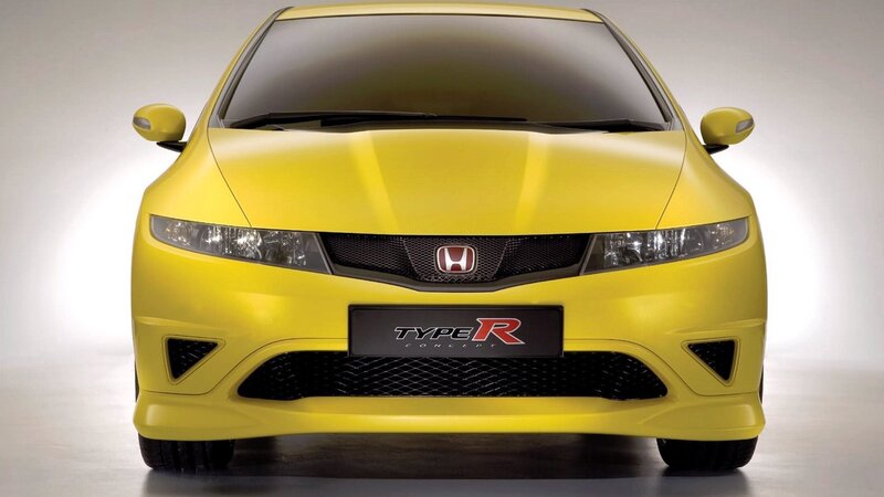 Yellow Honda Type R Concept