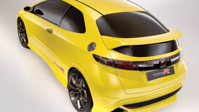Yellow Honda Type R Concept