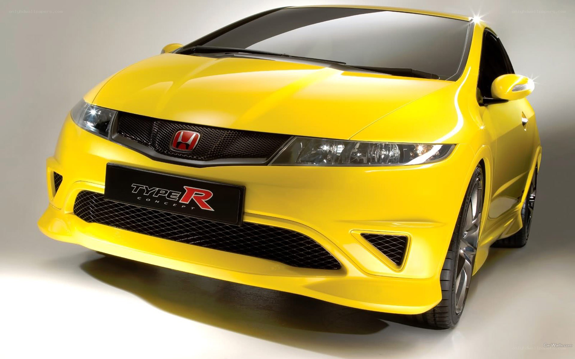 Yellow Honda Type R Concept