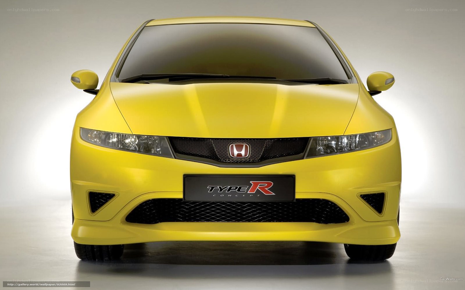 Yellow Honda Type R Concept