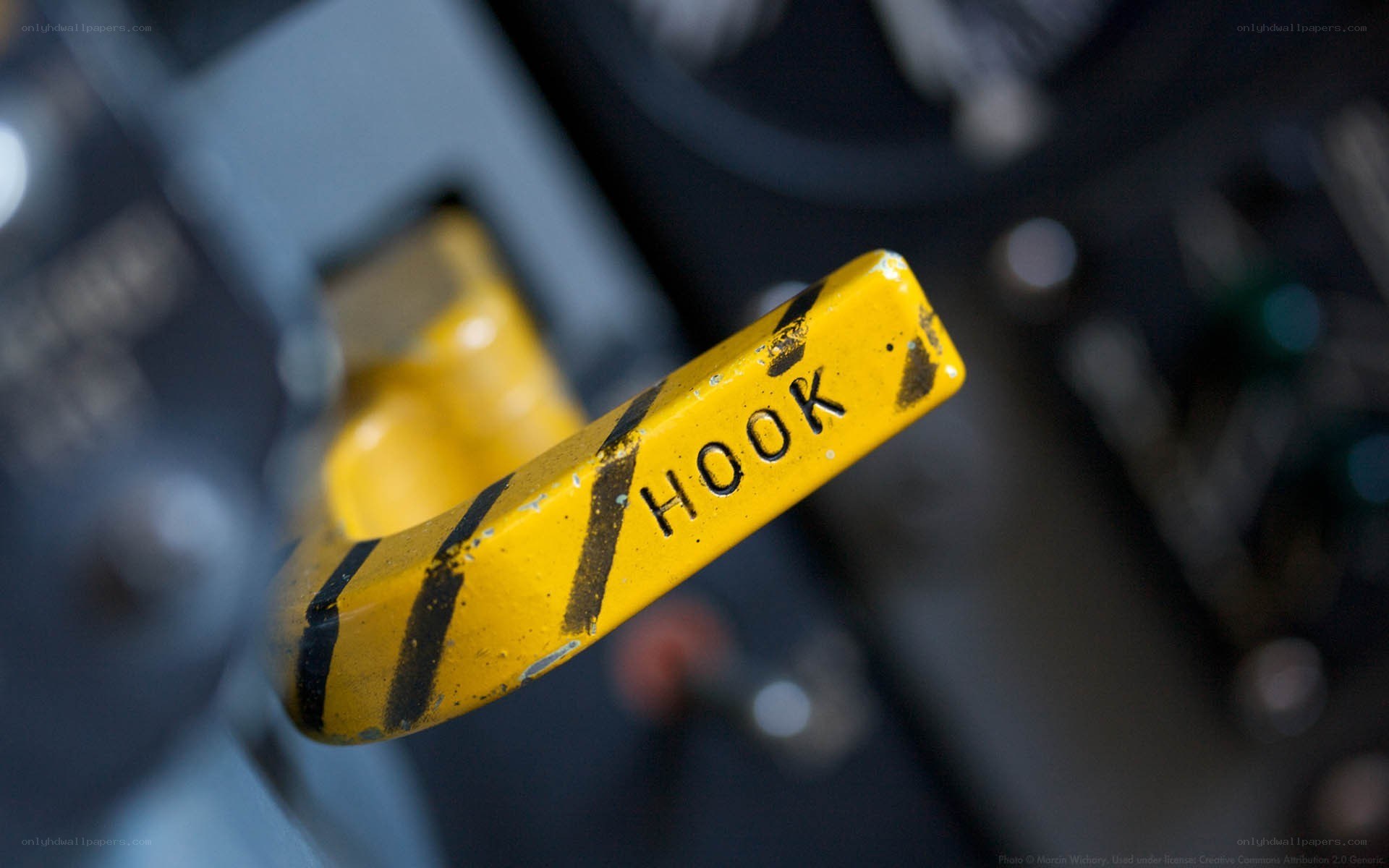 Yellow hook control lever