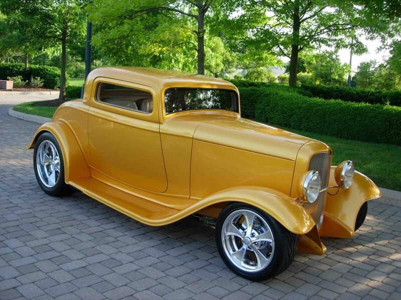 Yellow Hot Rod Car — Serene