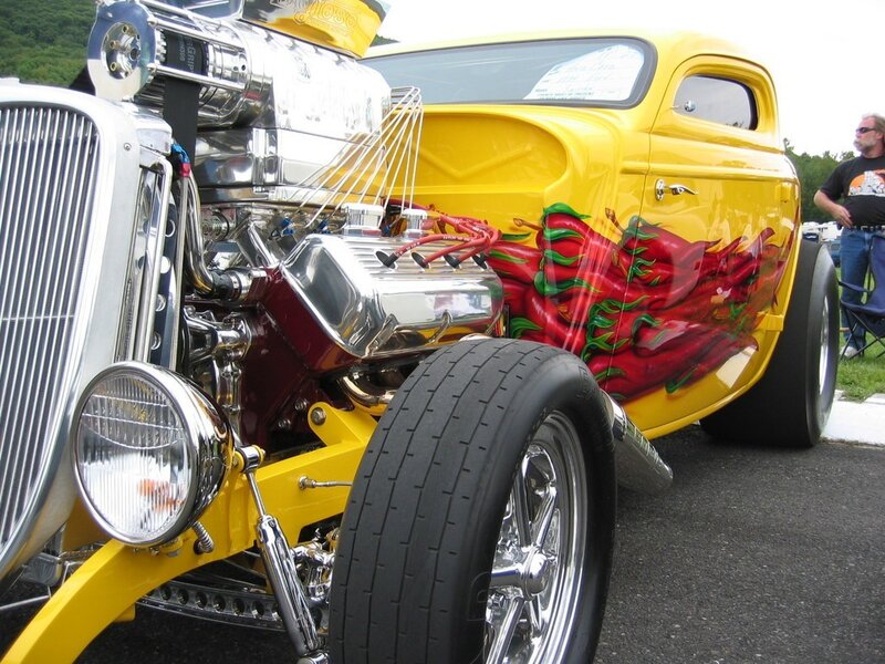 Yellow Hot Rod Car — Showcase, Afternoon