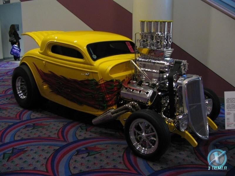 Yellow Hot Rod Car — Showcase