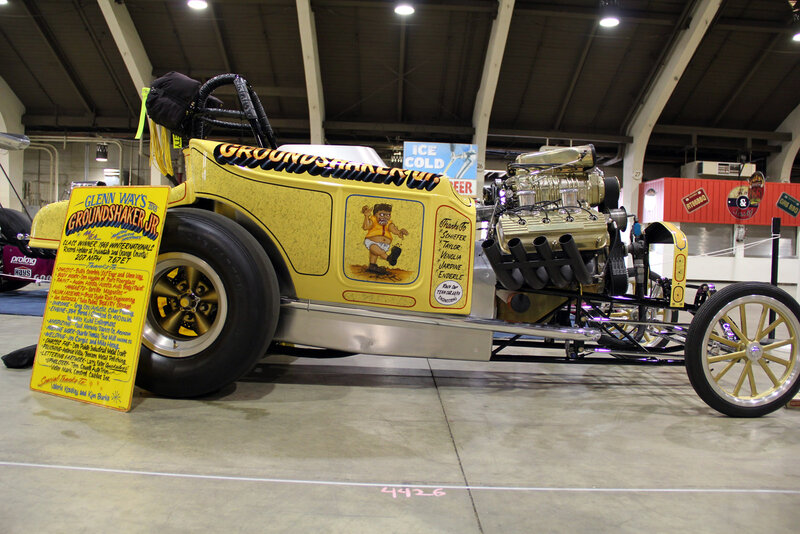 Yellow Hot Rod Car — Showroom