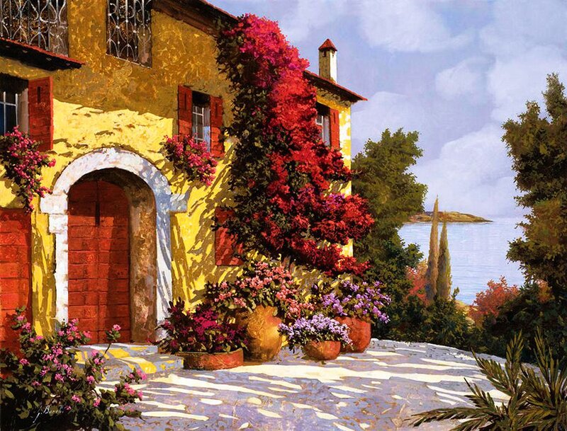Yellow House by Sea — Serene