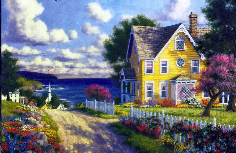 Yellow House by the Sea — Serene