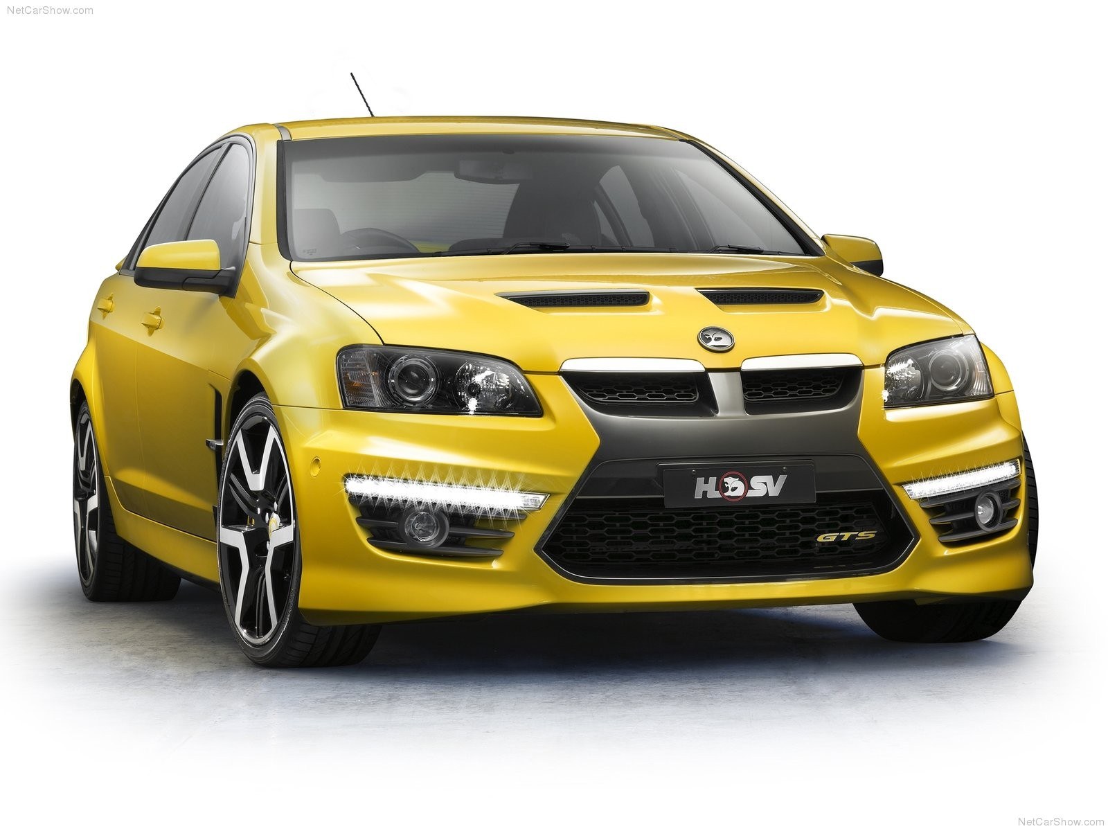 yellow HSV GTS sedan
