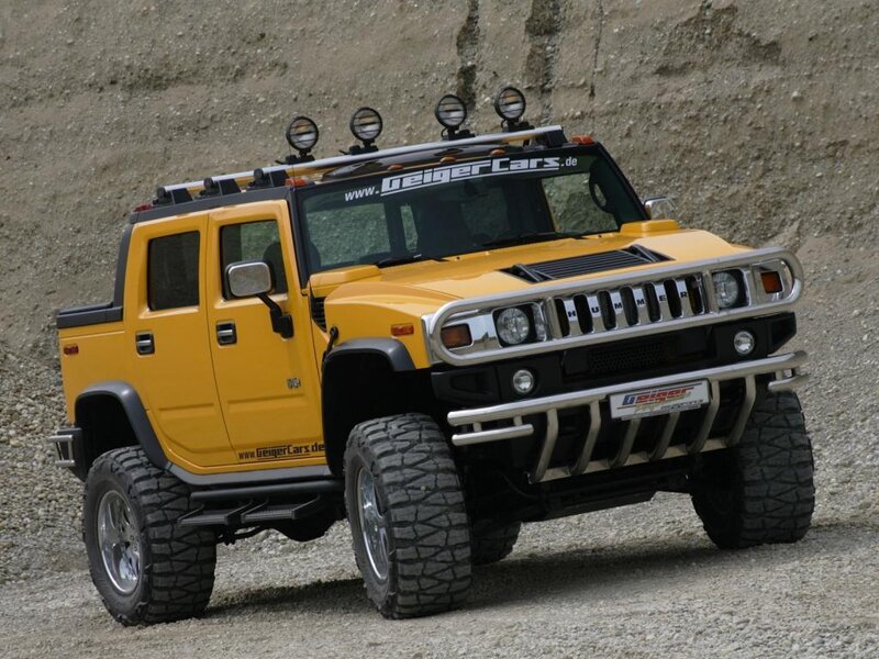 Yellow Hummer Pickup