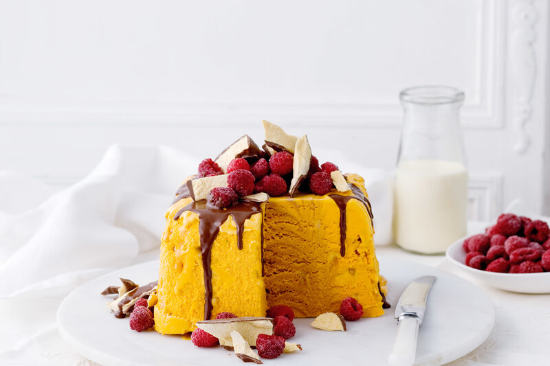 Yellow Ice Cream Cake — Appetizing
