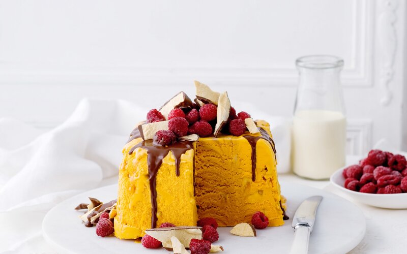 Yellow Ice Cream Cake