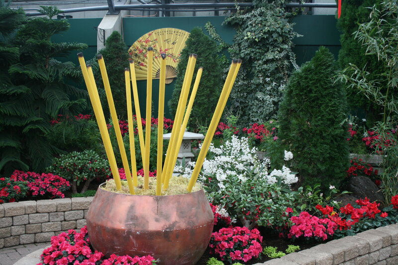 Yellow Incense Sticks in Bowl
