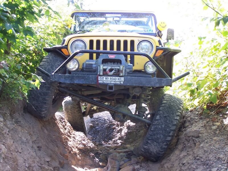 Yellow Jeep on Dirt Path